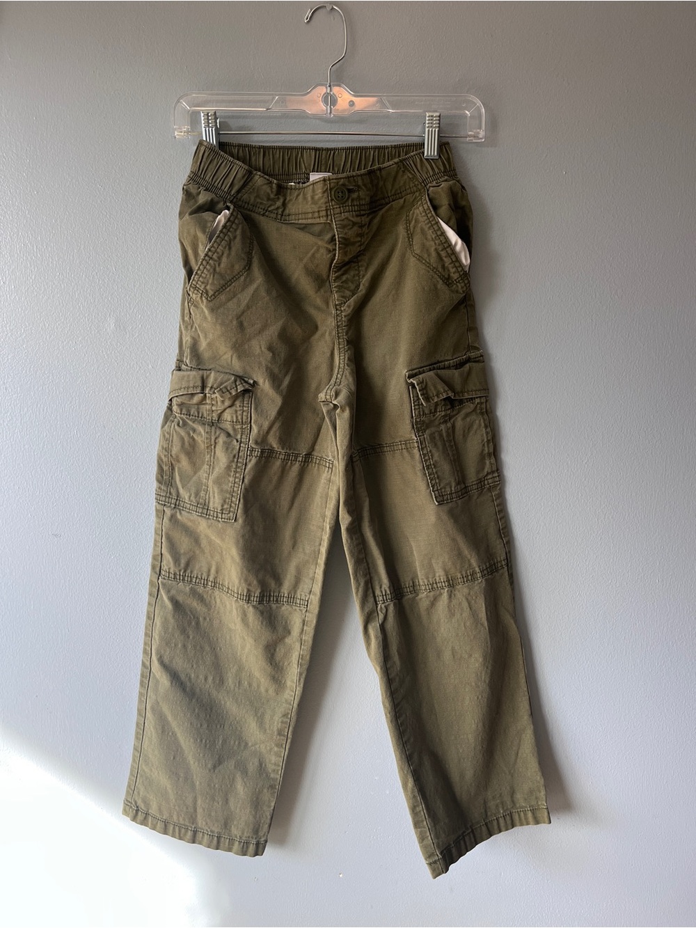 GAP KIDS Boys or Girls Olive Green Cargo Pants Size L (10) UNISEX